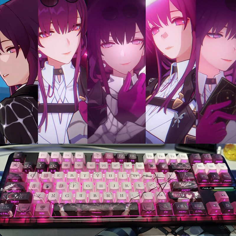 Keycaps Cherry Profile Pbt - มีสินค้าพร้อมส่ง อุปกรณ์เสริมอนิเมะ Honkai Star Rail คีย์แคป