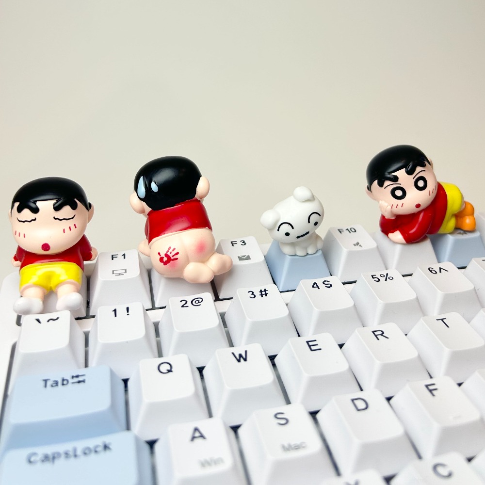 Keycaps Artisan Resin Handmade - คีย์แคป ESC งานฝีมือ ลายการ์ตูนชินจังน่ารัก รูปชิโร่สุนัข ทำจากเรซิน