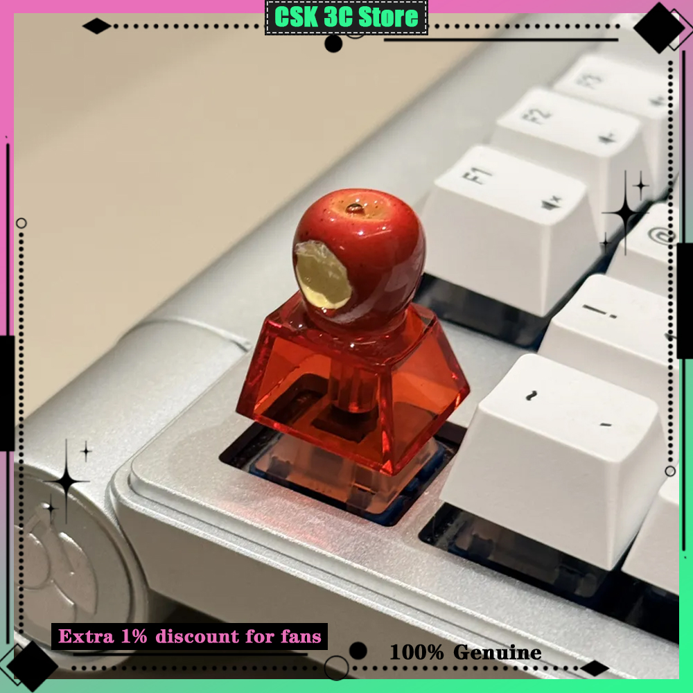 Keycaps Artisan Resin Handmade - คีย์แคป Momo ดีไซน์รูปผลไม้แบบดั้งเดิม คีย์แคปดีไซน์สร้างสรรค์ คีย์แคปเรซิน 3