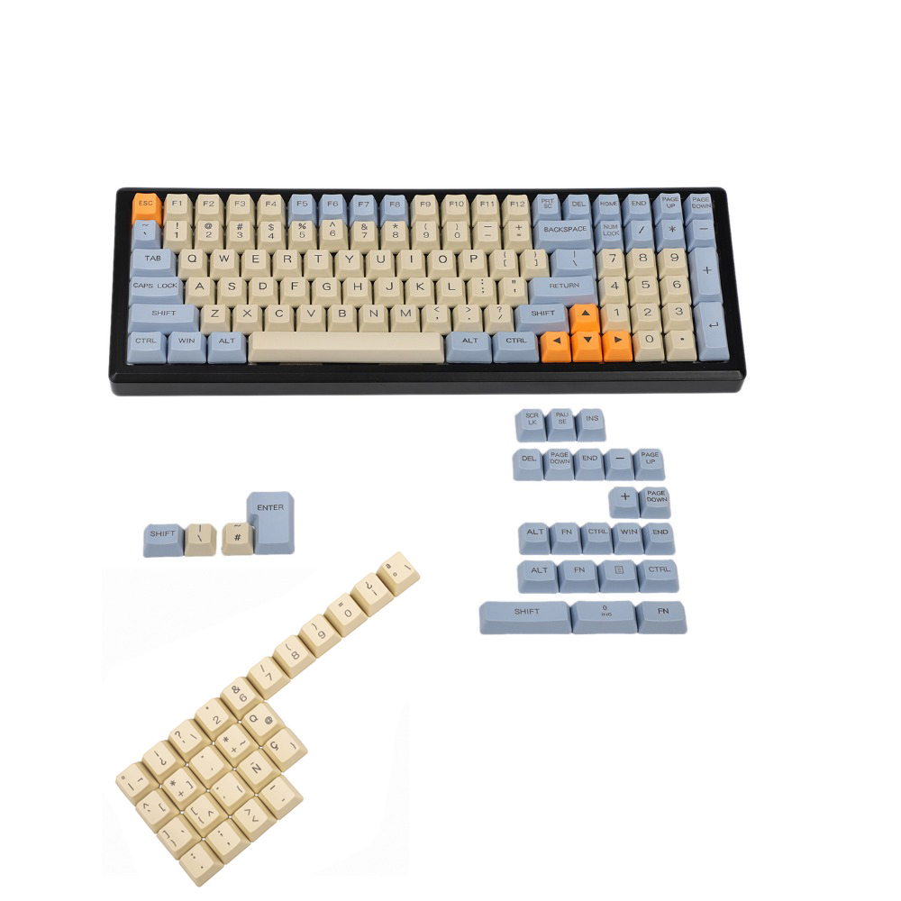Keycaps Oem Profile 87 Keys - YMDK เลเซอร์แกะสลัก UK อิตาเลี่ยนสเปนเยอรมัน ISO OEM