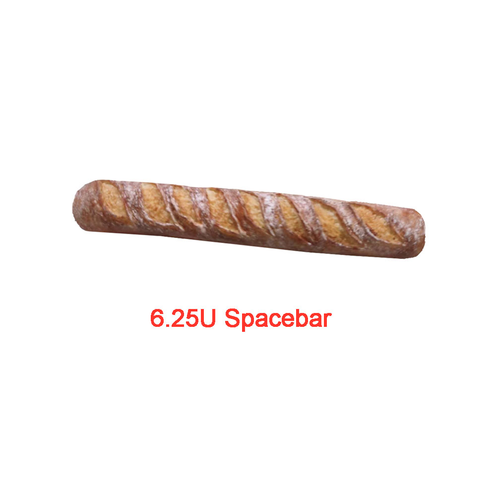 Keycaps Spacebar 6.25U Custom - สเปซบาร์6.25U คีย์บอร์ดเรซินแบบบาแก็ตสั่งพิมพ์ลายคีย์บอร์ดกลไกเพลาไขว้สีเหลืองหมวกแก๊ปกุญแจบาร์พื้นที่สีเหลือง