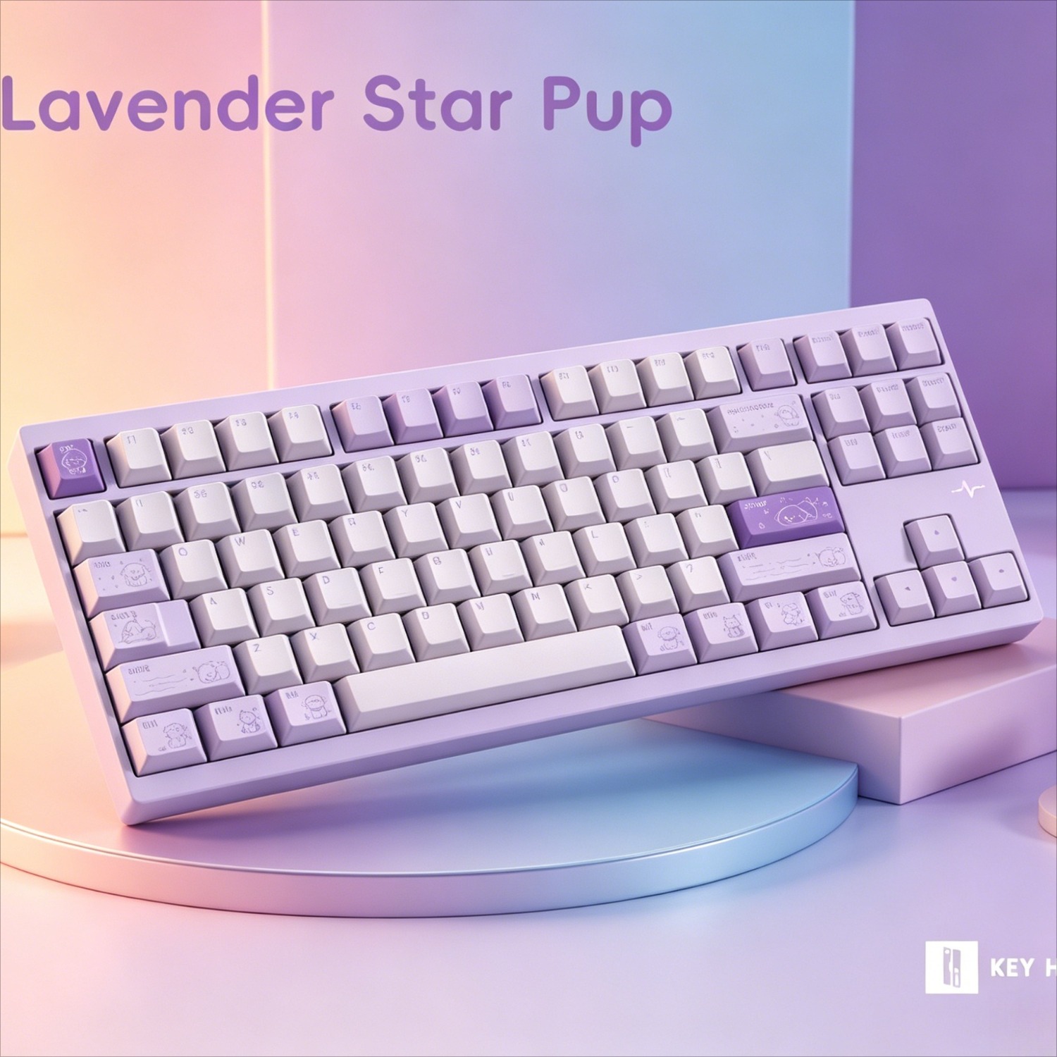 Keycaps Oem Profile 87 Keys - คีย์แคป Keyhouse Star Keycap Dog PBT