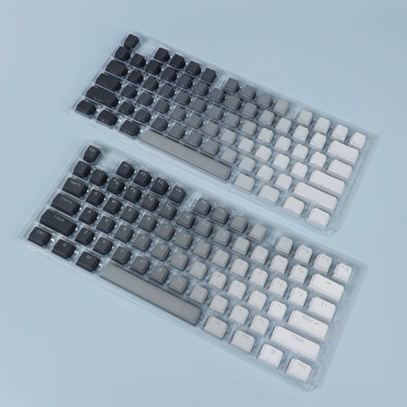 คีย์บอร์ดไล่ระดับสีอายแชโดว์สี - Keycaps Pbt Double Shot 104 Keys บทวิจารณ์และราคา