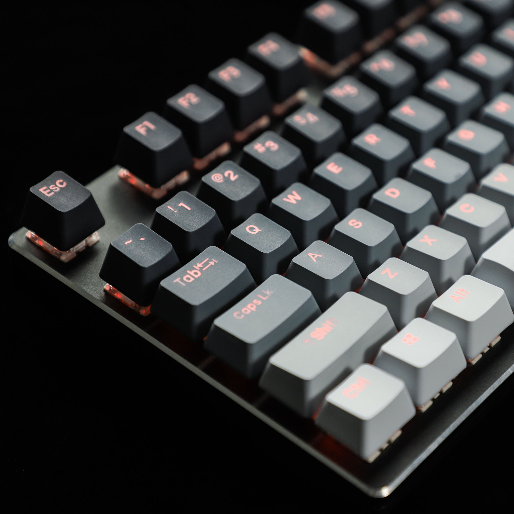 คีย์บอร์ดเรืองแสงไล่ระดับสีคู่ - Keycaps Oem Profile 87 Keys บทวิจารณ์และราคา