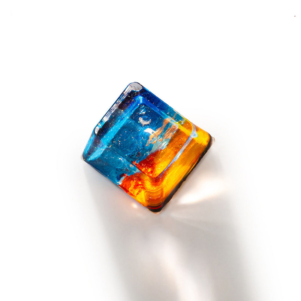 คีย์แคปเรซิ่นลายภาพวาดสตาร์รี่ - Keycaps Artisan Resin Handmade บทวิจารณ์และราคา