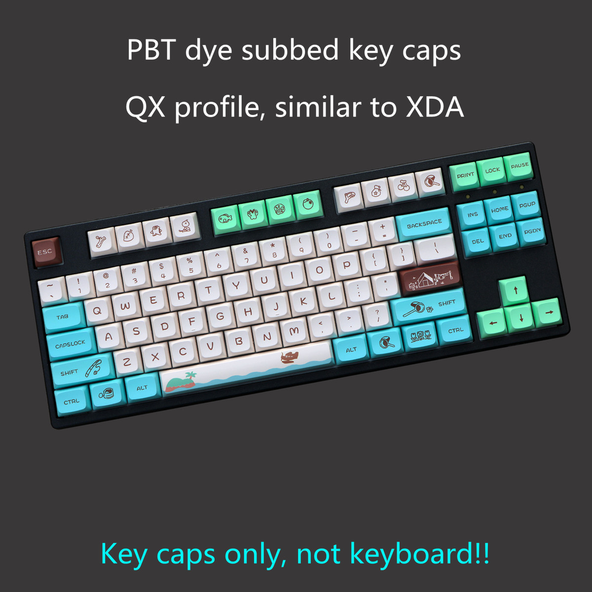 ชุดคีย์แคป PBT Dye Subbed 1 ชุ - Keycaps Xda Profile Pbt Dye Sub บทวิจารณ์และราคา