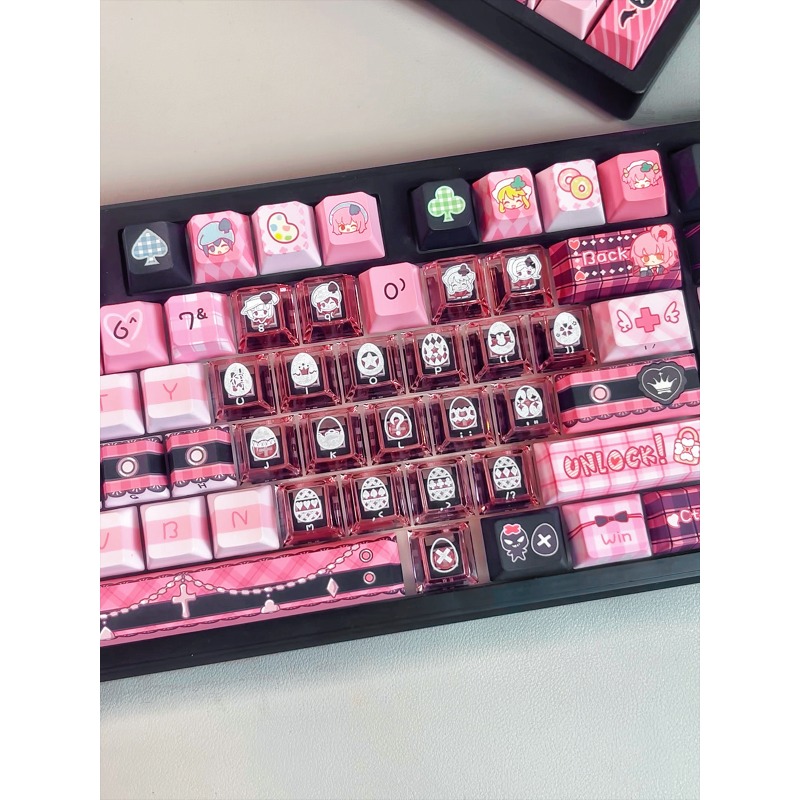 ชุดคีย์แคปธีมอนิเมะ Shugo Char - Keycaps Cherry Profile Pbt บทวิจารณ์และราคา