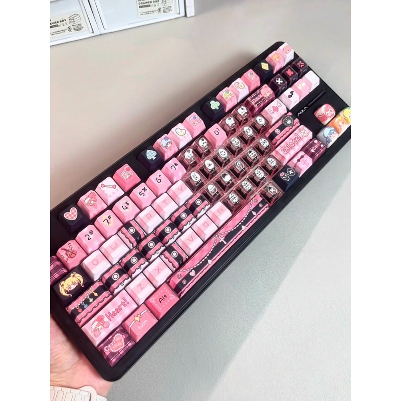 ชุดคีย์แคปธีมอนิเมะ Shugo Char - Keycaps Cherry Profile Pbt บทวิจารณ์และราคา