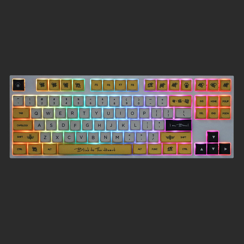 140 ปุ่ม/ชุด Angel หรือ Devil  - Keycaps Xda Profile Pbt Dye Sub บทวิจารณ์และราคา