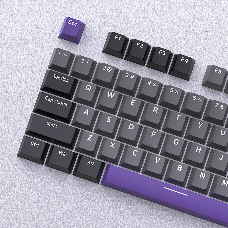 คีย์แคป 126 ปุ่ม Warrior สีน้ำ - Keycaps Pbt Double Shot 104 Keys บทวิจารณ์และราคา