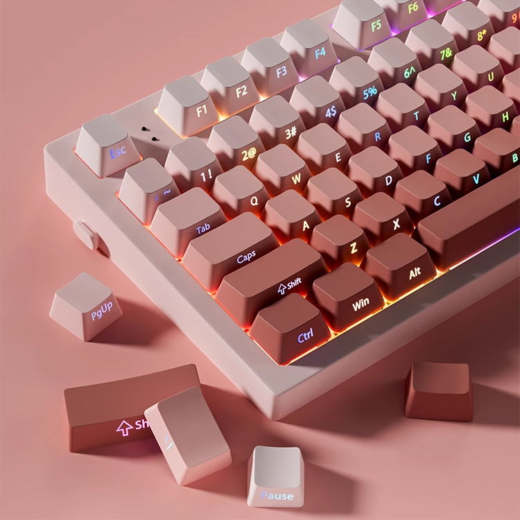 คีย์แคปโปรไฟล์ OEM แบบไล่เฉดสี - Keycaps Pbt Double Shot 104 Keys บทวิจารณ์และราคา