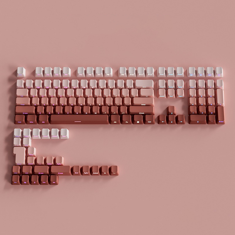 คีย์แคปโปรไฟล์ OEM แบบไล่เฉดสี - Keycaps Pbt Double Shot 104 Keys บทวิจารณ์และราคา