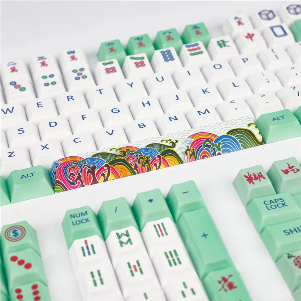 1 ชุด คีย์แคป Mahjong วัสดุ PB - Keycaps Xda Profile Pbt Dye Sub บทวิจารณ์และราคา