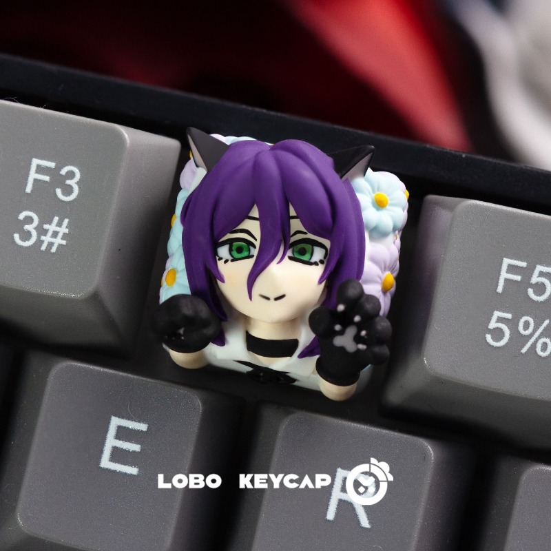 คีย์แคปเรซิ่นลาย Chainsaw Man  - Keycaps Artisan Resin Handmade บทวิจารณ์และราคา