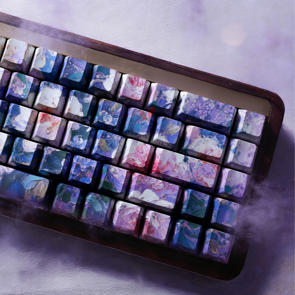 คีย์แคปพิมพ์ลายด้านข้างแบบโปร่ - Keycaps Cherry Profile Pbt บทวิจารณ์และราคา