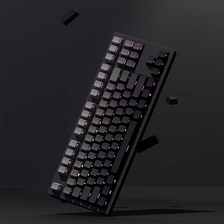 OEM โปรไฟล์ไล่ระดับสีด้านข้างพ - Keycaps Pbt Double Shot 104 Keys บทวิจารณ์และราคา