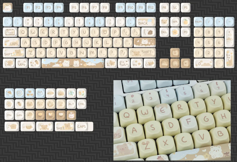 【สินค้ามาใหม่】คีย์แคป XDA Prof - Keycaps Xda Profile Pbt Dye Sub บทวิจารณ์และราคา