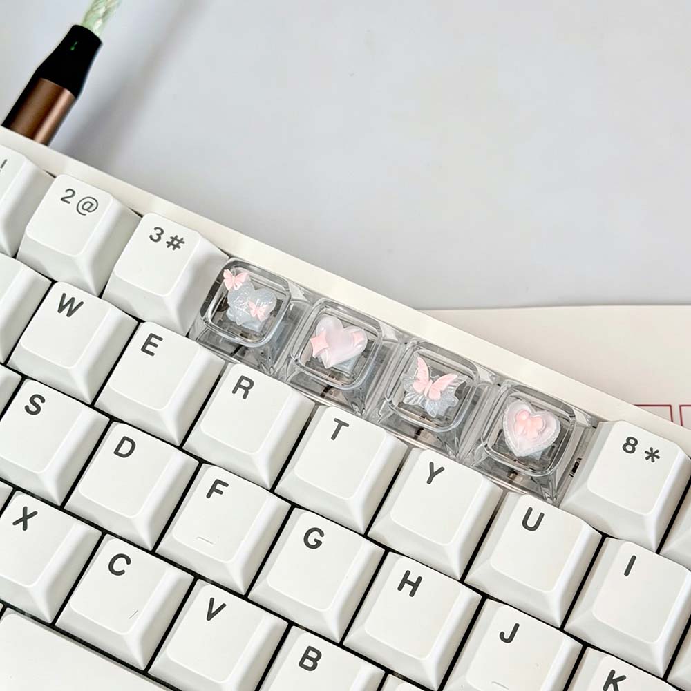 คีย์แคปเรซิ่นทำมือ 4 ชิ้น ใหม่ - Keycaps Artisan Resin Handmade บทวิจารณ์และราคา