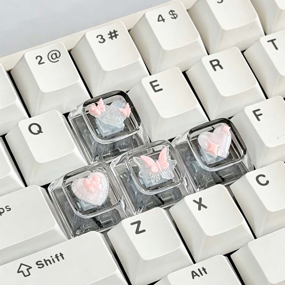 คีย์แคปเรซิ่นทำมือ 4 ชิ้น ใหม่ - Keycaps Artisan Resin Handmade บทวิจารณ์และราคา