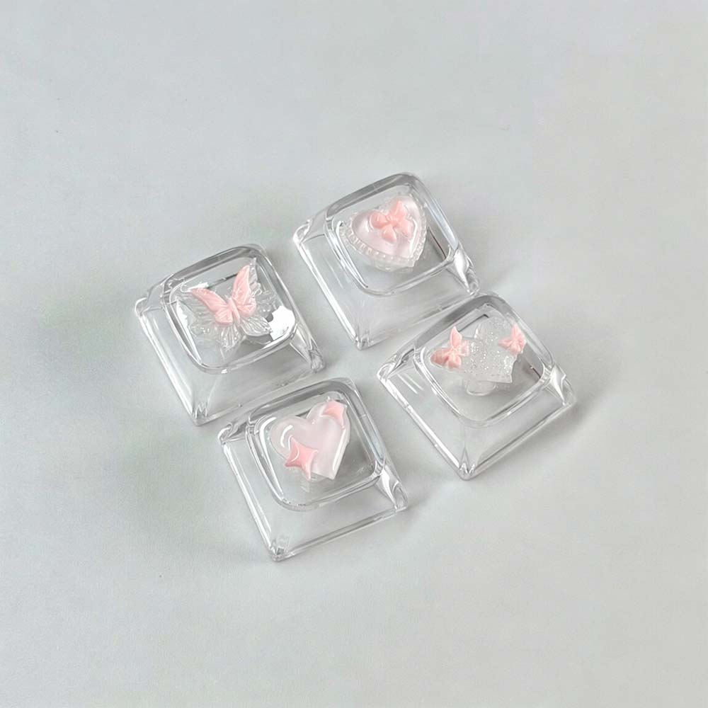 คีย์แคปเรซิ่นทำมือ 4 ชิ้น ใหม่ - Keycaps Artisan Resin Handmade บทวิจารณ์และราคา