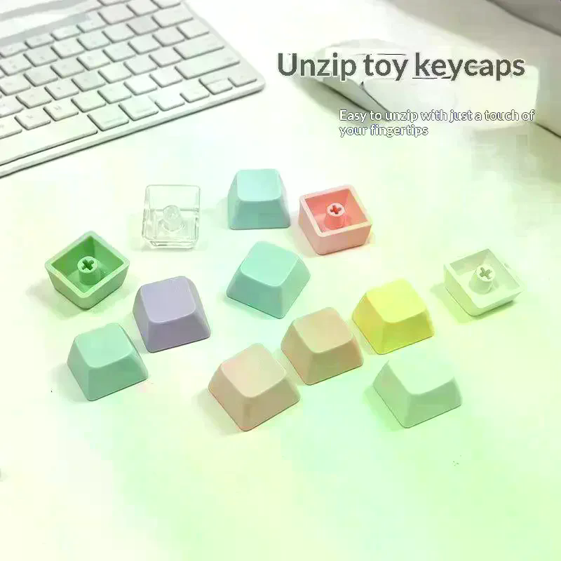 8/10 ชิ้น คีย์แคป PBT โปรไฟล์  - Keycaps Blank Pbt 1U บทวิจารณ์และราคา