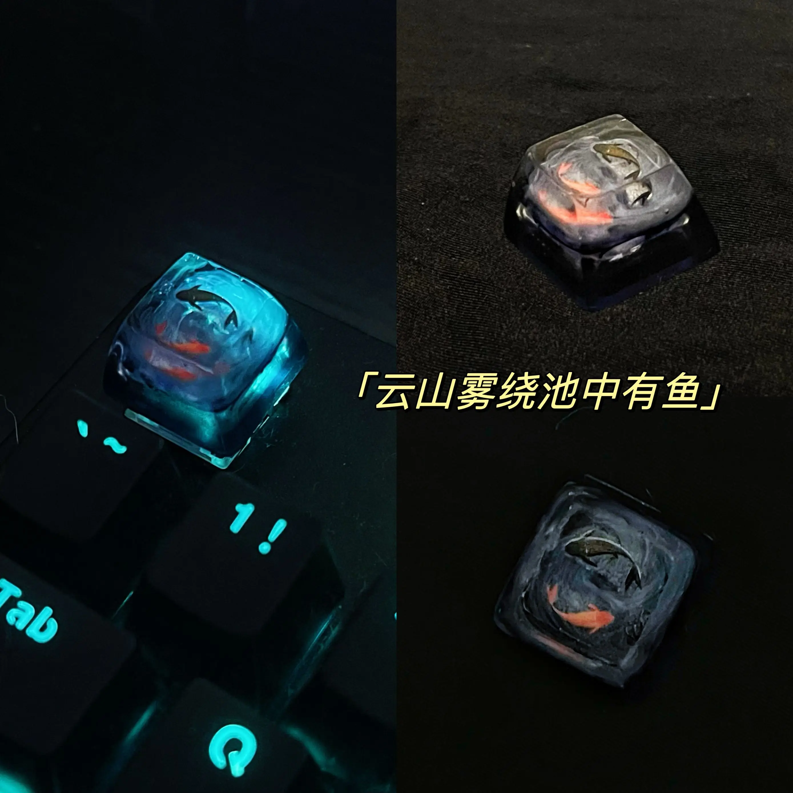 1 ชิ้น แฮนด์เมด ปุ่มกดเรซิ่นรู - Keycaps Artisan Resin Handmade บทวิจารณ์และราคา