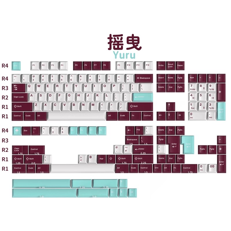คีย์แคป 172 ปุ่ม/ชุด Daye GMK  - Keycaps Set Sa Profile Abs บทวิจารณ์และราคา