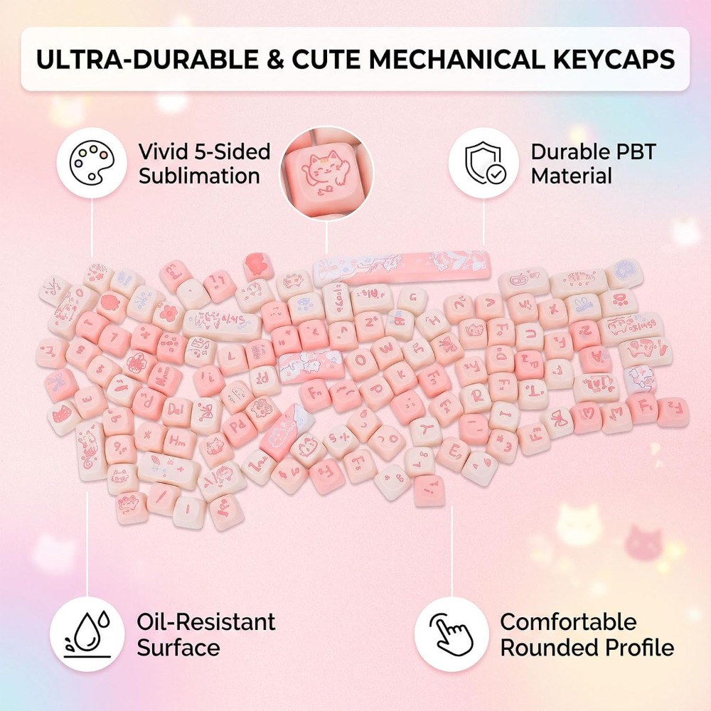 ชุดคีย์แคป PBT ดีไซน์สวย สามาร - Keycaps Spacebar 6.25U Custom บทวิจารณ์และราคา
