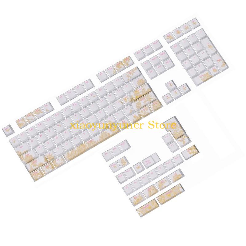 P9JB 135/108PCS Double Shot Ba - Keycaps Pbt Double Shot 104 Keys บทวิจารณ์และราคา