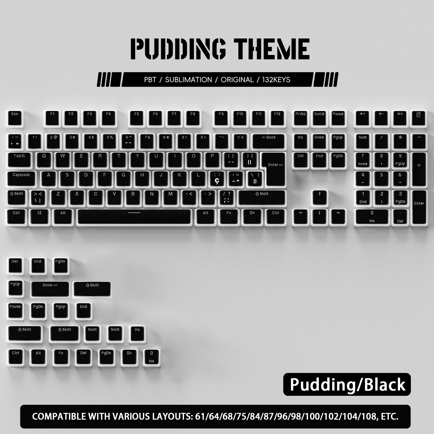 คีย์แคป PBT Pudding แบบ OEM Pr - Keycaps Translucent Pudding Rgb บทวิจารณ์และราคา