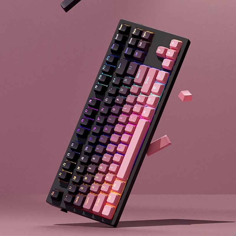 คีย์แคปเรืองแสง RGB แบบกำหนดเอ - Keycaps Pbt Double Shot 104 Keys บทวิจารณ์และราคา